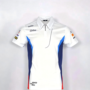 ODM Fashion Trendy Racing Polo Shirt Custom Sponsor Logo Service High Quality Sublimation Top <b>For</b> Motorsport Crew Daily Street - Product Image 4
