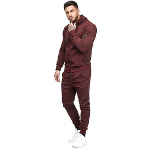 Conjunto Deportivo Unisex de Manga Larga con Capucha, 100% Algodón, Transpirable, Resistente al Viento, de Secado Rápido, Talla Grande, con Cierre de Cordón, para Invierno - Product Image 1