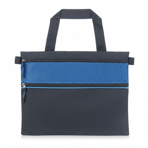 Borsa Portadocumenti Nera Blu con Scomparto con Cerniera, Borsa da Lavoro - Product Image 2