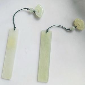 Marcadores de Jade de cristal pulido a mano de gama alta Xiuyan, exquisitos libros prensados creativos de estilo antiguo chino, alta apariencia - Product Image 4