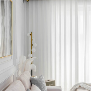 カーテンリビングルームラグジュアリーシアーデザインカーテンパーティーストリングウィンドウカーテン - Product Image 3