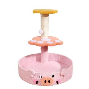 Rascador grande de cáñamo de una pieza para gatos, resistente al desgaste, rascador para gatos, función de anidación <span class=keywords><strong>en</strong></span> el árbol para gatos - Product Image 5