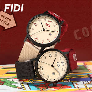 Reloj de Cuarzo para Estudiantes FIDI con Correa de Nailon, Resistente al Agua 3ATM, con Visualización de Fecha, Estilo Minimalista, Deportivo e Informal para Adolescentes - Product Image 2