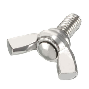 DIN316 M3 M4 M5 M6 M8 M10 Stainless Steel 304 Thumb <b>Wing</b> <b>Screws</b> <b>Wing</b> Bolts with Rounded <b>Wings</b> - Product Image 2