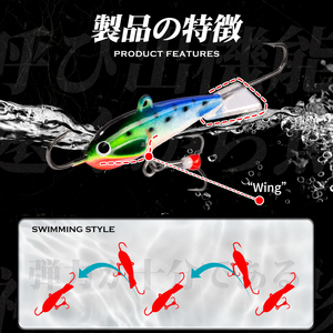 HUNTHOUSE Vente en gros de leurres de pêche à la traîne 11g 18g, appâts de pêche coulants pour la pêche sur glace <span class=keywords><strong>avec</strong></span> hameçon TRAÎNANT - Product Image 3