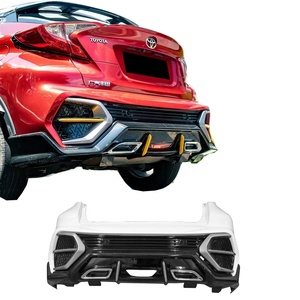 Parachoques de coche para Toyota <span class=keywords><strong>CHR</strong></span> 2016 2017 2018 <span class=keywords><strong>2019</strong></span> 2020 <span class=keywords><strong>CHR</strong></span> delantero bumoer parachoques trasero PP material kit de carrocería de coche para piezas exteriores <span class=keywords><strong>CHR</strong></span> - Product Image 2