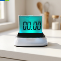 Moniteur intelligent d'humidité de la température intérieure avec réveil électronique à changement de couleur