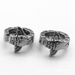 yunnique Fashionable Titanium Steel Feather <b>Cuff</b> <b>Earrings</b> Geometric Design Spring Jewelry Wholesale - Product Image 2