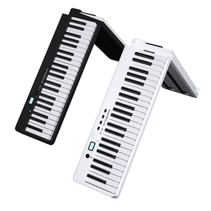 2023 meilleure vente DC 5V 2A batterie au lithium intégrée <span class=keywords><strong>piano</strong></span> pliant numérique pour tous les âges <span class=keywords><strong>piano</strong></span> de voyage avec 88 claviers - Product Image 1