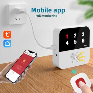 Tuya Wifi inalámbrico cuidador buscapersonas pulsera inteligente sistema de llamada SOS alarma de <span class=keywords><strong>emergencia</strong></span> botón de pánico para pacientes mayores discapacitados - Product Image 4