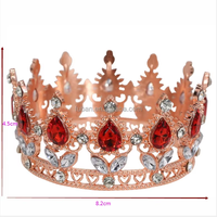 Top-Angebot: Barocke Runde Kleine Strass-Tiara Krone – Neuheit für Kuchendekoration, Tortenaccessoires und Partyzubehör