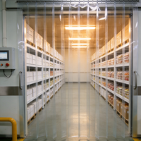 Bande de porte en PVC flexible OEM, rideau en vinyle industriel résistant aux intempéries pour l'extérieur