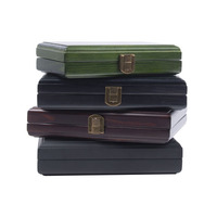 Boîte à thé de la saison KSA Riyad, boîte à dattes, boîte à cigares en bois MDF noir de luxe, accessoires rectangulaires gravés au laser faits à la main DIY