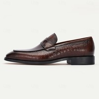 Chaussures Oxford pour hommes en cuir véritable, modèle 2026, texture haut de gamme, bout pointu, fabriquées à la main, luxe, Nolfo.