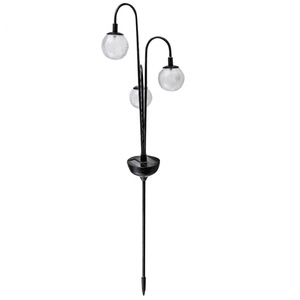 Solar Garden Lights 3-Bulb Glass <b>Ball</b> <b>LED</b> Solar Powered Outdoor Stake Light Water Resistant Portable - Product Image 5
