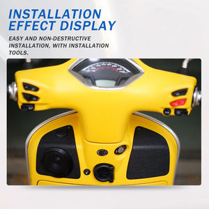 Haut-parleurs de moto Bluetooth Musique Son Amplificateur audio Système de klaxon Chargeur USB pour <span class=keywords><strong>Vespa</strong></span> 300 250 GTS300 GTS - Product Image 6