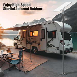 Jh-mech starlink cực gắn Gen 2 với 4 Ống mở rộng và bộ chuyển đổi đường ống không đào đất Neo nhiệm vụ nặng nề gắn kết cơ sở ăng ten cực - Product Image 2