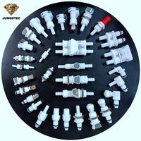 Connecteur rapide mâle en ligne pour montage sur panneau PTF, à déconnexion rapide par torsion, pour ligne d'air/carburant, en POM basse pression
