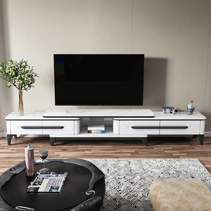 Mobili moderni semplici di lusso <span class=keywords><strong>soggiorno</strong></span> Stand Tv Set marmo o Rock Slab Tv armadi - Product Image 5