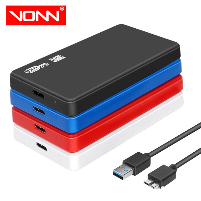 Good Quality Portable 2.5 Inch USB3.0 to Sata External Hard Disk Box Plastic HDD Hard Drive Enclosure