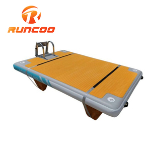 Bán Hot Heavy-Duty Drop Stitch vải nền tảng không khí OEM <span class=keywords><strong>Inflatable</strong></span> nổi <span class=keywords><strong>Dock</strong></span> với thang không gỉ - Product Image 2