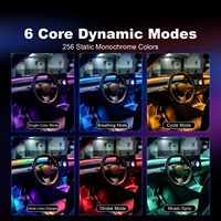 Kit d'éclairage ambiant RGB pour Tesla Model 3 Highland Model Y Juniper, éclairage LED pour console centrale, espace pour les pieds, dossier de siège, accessoires