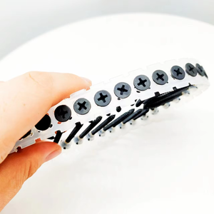 #6x1-1/4 "फिलिप्स ठीक थ्रेड कोलेटेड ड्रिवॉल स्क्रू-फ ड्राइव-बगल हेड-सफेद जस्ती ड्रेन स्क्रू - Product Image 1