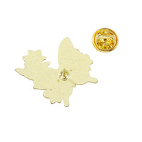 Pin Enamel Kupu-kupu Serangga Moth Retro Romantis Bunga Sayap Bros Pin Kerah Inspirasi Alam Perhiasan Hadiah untuk Wanita