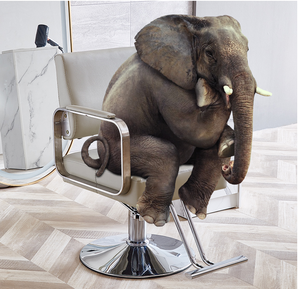 Silla de estilo económico para barbería, diseño Simple, estilo moderno, muebles de salón, mobiliario comercial contemporáneo - Product Image 4