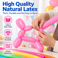 Ballons longs magiques à modeler, décoration de fête, anniversaire, mariage, jouets en forme d'animaux, pack DIY coloré