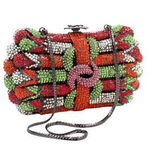 Luxury Floral Bouquet Rhinestone Clutch <b>Purse</b> Glitter Crystal Evening Bag Dazzling Handbag for Wedding Banquet - Product Image 2