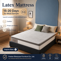 Matelas en mousse de latex 100% naturel de 10 cm, 190x200 cm, taille personnalisée, respirant, confort de sommeil, OEM