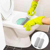 Bimsstein-Toilettenbürste zum Reinigen mit Griff – Bimsstein-Reinigungsbürste für Toiletten