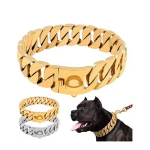 Collar de perro de acero inoxidable de 32mm, collar de perro, cadena de perro de oro, <span class=keywords><strong>Bulldog</strong></span>, caña, Corso, <span class=keywords><strong>Bully</strong></span>, Doberman, <span class=keywords><strong>Bulldog</strong></span> - Product Image 5