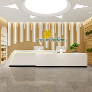 Mostrador de Recepción Moderno y Sencillo de Fibra de Vidrio B035 para Salón de Belleza, Sala de Exposiciones, Hotel y Escuela - Uso Comercial Personalizable - Product Image 5