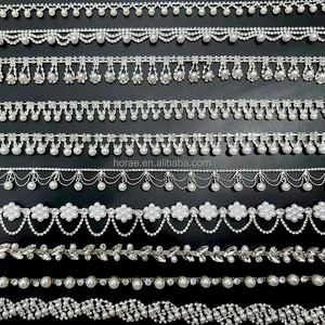 F126 Bán Buôn <span class=keywords><strong>Rhinestone</strong></span> Pha Lê Chuỗi Thủy Tinh <span class=keywords><strong>Rhinestone</strong></span> Hạt Chuỗi Thanh Lịch Cho Phụ Nữ - Product Image 1