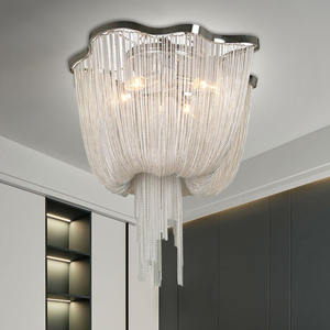 Lustre décoratif à pampilles, éclairage de chaîne d'hôtel, pendentif à pampilles, pour mariage - Product Image 2