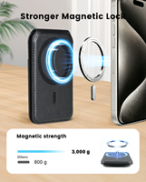 Portefeuille magnétique en cuir PU avec blocage RFID, porte-cartes pliable multi-angles pour bureau, compatible avec les modèles 12-18