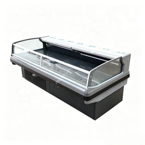 Congélateur commercial gris <span class=keywords><strong>de</strong></span> 1500 mm pour la présentation <span class=keywords><strong>de</strong></span> viande, idéal pour boucherie et supermarché - Product Image 3