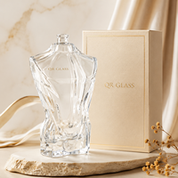Flacon de parfum rechargeable unique en verre transparent de 100 ml, pompe électro-plaquée, capuchon métallique unique, anti-fuite, portable, personnalisable