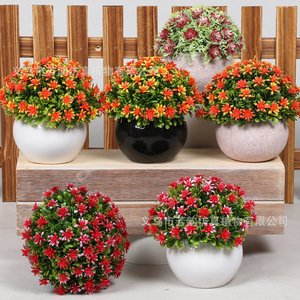 Nhà Sản Xuất Làm Sẵn Nhân Tạo Hoa Bonsai Gốm Nhỏ Máy Tính Để Bàn Đồ Trang Trí Cho Trang Trí Nội Thất Cross-Biên Giới Cây bụi - Product Image 2