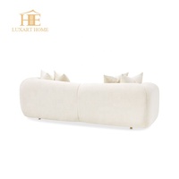 Chaises de salon modernes de luxe, durables, à coins carrés, rembourrées en mousse, en tissu confortable, avec pieds en acier inoxydable doré – Offre Spéciale