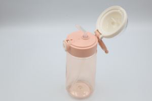 Botella de agua Kita Boo de 480 ml para bebés y niños, con pajita de silicona y tapa abatible, a prueba de fugas, para la escuela y el jardín de infantes - Product Image 2