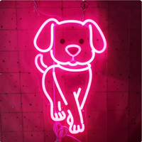 Lumière néon LED en acrylique pour chat et chien, idéale pour la décoration d'ambiance de bureau, mariage, chambre, bar, fête