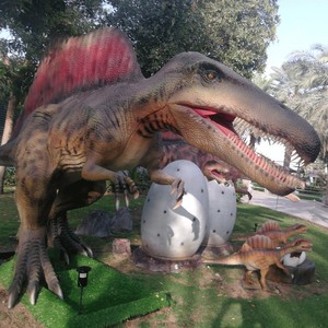 Grande sculpture de dinosaure de taille réelle réaliste faite à la main pour la <span class=keywords><strong>d</strong></span>écoration de parc de dinosaures - Product Image 4