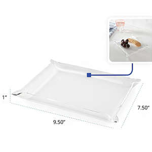 Tùy chỉnh dễ thương rõ ràng Acrylic kẹo phục vụ khay nhỏ rõ ràng perspex tráng miệng Cookie hiển thị khay - Product Image 5