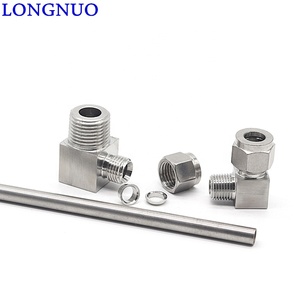 304 316 thép không gỉ góc bên phải thiết bị đầu cuối kết nối 90 độ uốn khuỷu tay R/ZG Ống phù hợp - Product Image 1