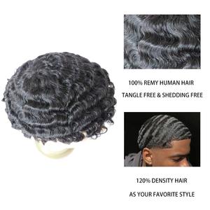 <span class=keywords><strong>Afro</strong></span> toupet 12mm 360 tissage bouclé <span class=keywords><strong>homme</strong></span> unité de <span class=keywords><strong>cheveux</strong></span> humains hommes toupet <span class=keywords><strong>Afro</strong></span> bouclé <span class=keywords><strong>court</strong></span> perruque système de <span class=keywords><strong>cheveux</strong></span> pour hommes - Product Image 6