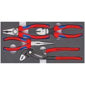 Knipex 00 20 01ชุดคีม V15ในถาดโฟม4ส่วน - Product Image 1