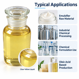 Ácido Oleico CAS 112-80-1, 99% de Pureza, Ácido Orgánico Líquido para Aplicaciones Industriales como Emulsionante - Product Image 4